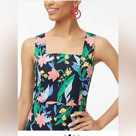 J Crew Floral Print Midi Dress - Picture 9 of 9
